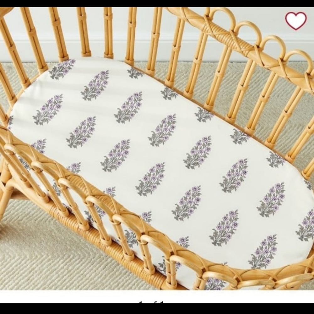 Nwot! Pottery barn kids medallion floral bassinet cover pad